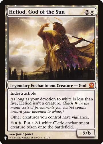 Heliod, God of the Sun (17/249), The List Reprints — Magic card price