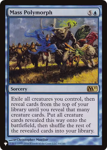 Mass Polymorph (64/249), The List Reprints — Magic card price