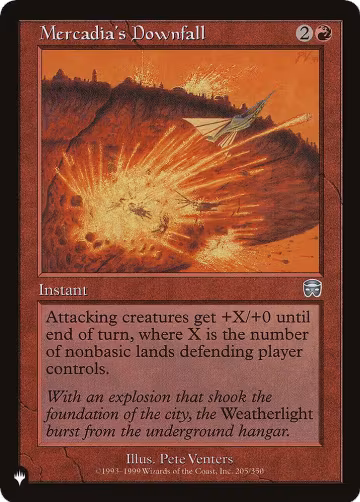 Mercadia's Downfall (205/350), The List Reprints — Magic card price