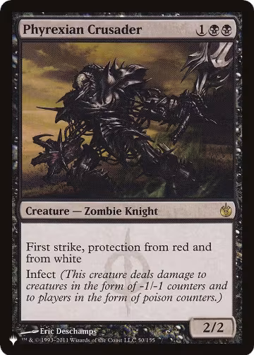 Phyrexian Crusader (50/155), The List Reprints — Magic card price