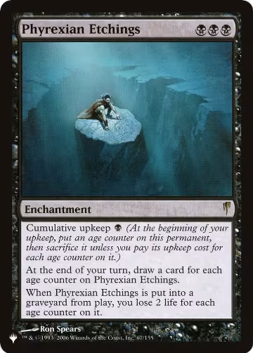 Phyrexian Etchings (67/155), The List Reprints — Magic card price