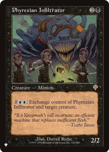 Phyrexian Infiltrator (116/350), The List Reprints — Magic card price