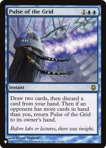 Pulse of the Grid (29/165), The List Reprints — Magic card price