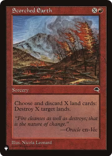 Scorched Earth, The List Reprints — Magic card price