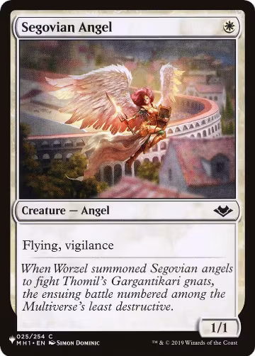 Segovian Angel (25), The List Reprints — Magic card price