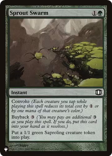 Sprout Swarm (138/180), The List Reprints — Magic card price