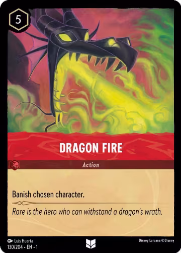 Dragon Fire (130/204), The First Chapter — Lorcana card price