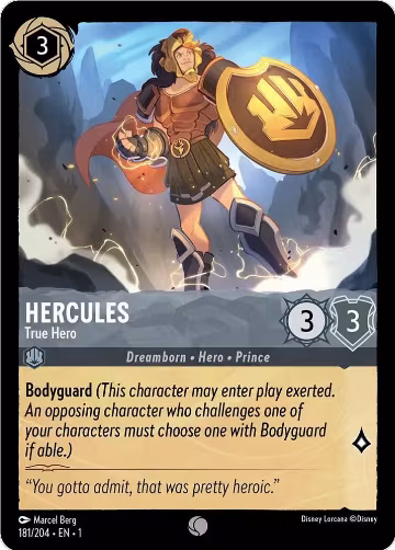 Hercules - True Hero (181/204), The First Chapter — Lorcana card price