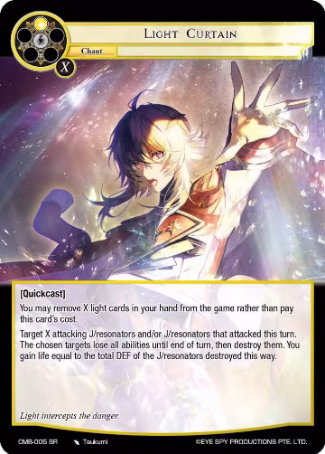 Light Curtain (CMB-005 SR), Crimson Moon's Battleground — Force of Will card price