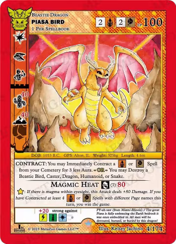 Piasa Bird (4/174), Native: First Edition — MetaZoo card price