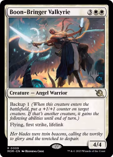 Boon-Bringer Valkyrie (9), Promo Pack: March of the Machine — Magic card price