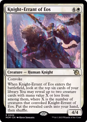 Knight-Errant of Eos (26), Promo Pack: March of the Machine — Magic card price