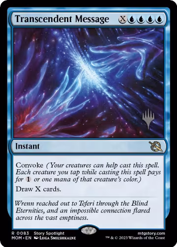Transcendent Message (83), Promo Pack: March of the Machine — Magic card price