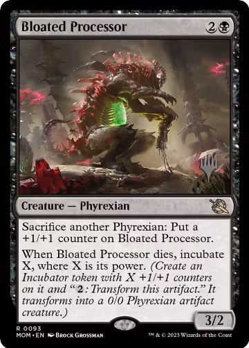 Bloated Processor (93), Promo Pack: March of the Machine — Magic card price