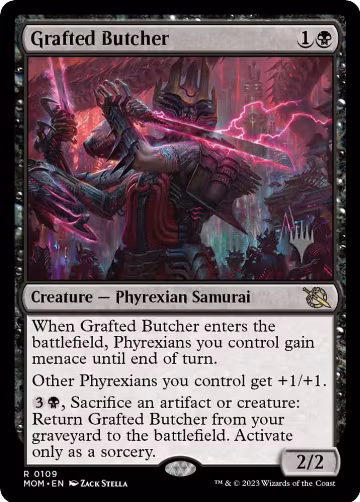 Grafted Butcher (109), Promo Pack: March of the Machine — Magic card price