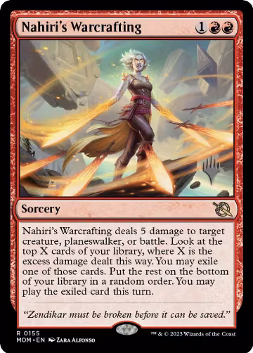 Nahiri's Warcrafting (155), Promo Pack: March of the Machine — Magic card price