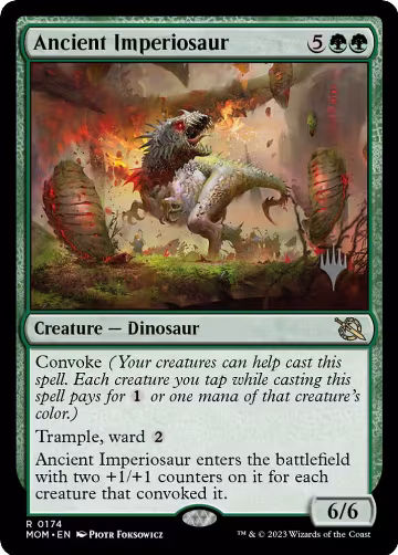 Ancient Imperiosaur (174), Promo Pack: March of the Machine — Magic card price
