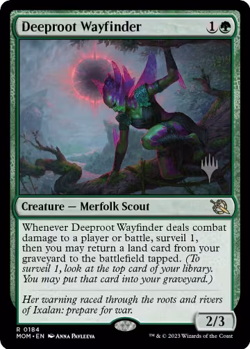 Deeproot Wayfinder (184), Promo Pack: March of the Machine — Magic card price