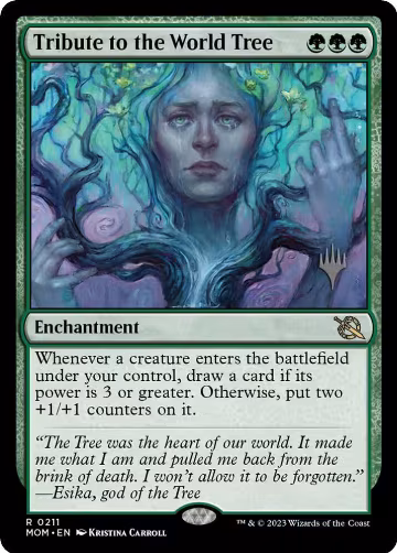 Tribute to the World Tree (211), Promo Pack: March of the Machine — Magic card price