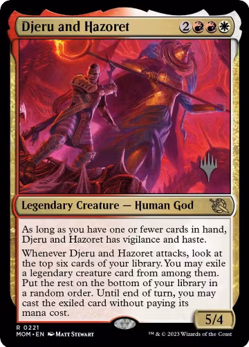 Djeru and Hazoret (221), Promo Pack: March of the Machine — Magic card price