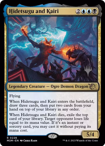 Hidetsugu and Kairi (228), Promo Pack: March of the Machine — Magic card price