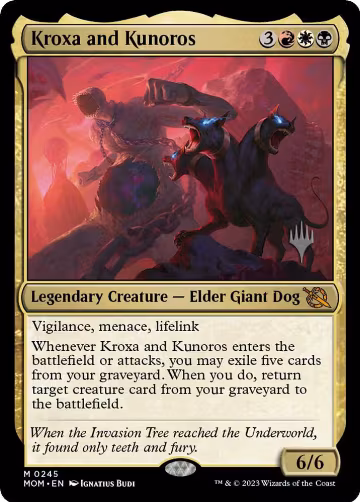 Kroxa and Kunoros (245), Promo Pack: March of the Machine — Magic card price