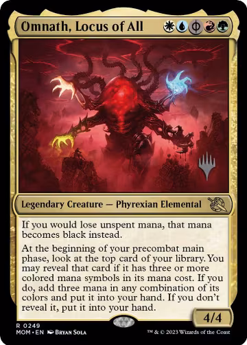 Omnath, Locus of All (249), Promo Pack: March of the Machine — Magic card price