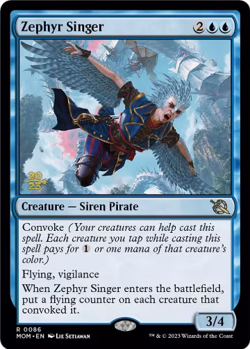 Zephyr Singer (86), Prerelease Cards — Magic card price