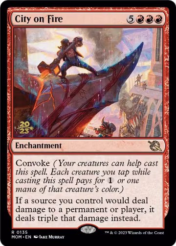 City on Fire (135), Prerelease Cards — Magic card price