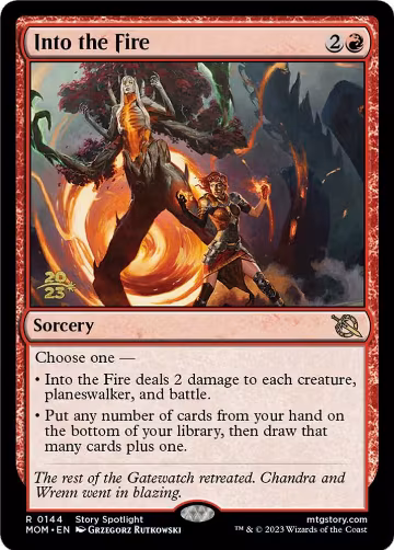 Into the Fire (144), Prerelease Cards — Magic card price