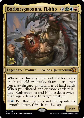 Borborygmos and Fblthp (219), Prerelease Cards — Magic card price