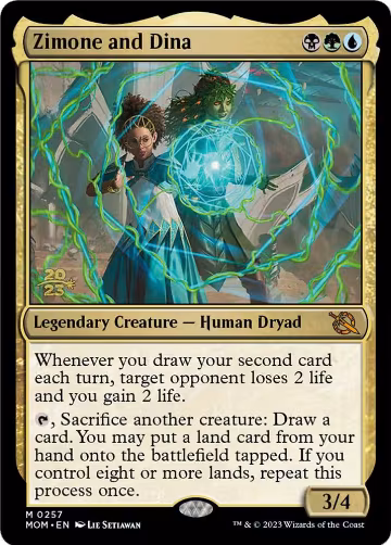 Zimone and Dina (257), Prerelease Cards — Magic card price