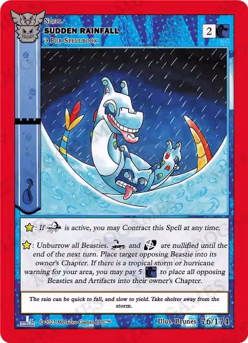 Sudden Rainfall (76/174), Native: First Edition — MetaZoo card price