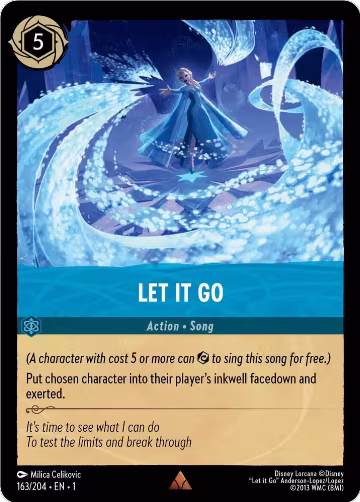 Let It Go (163/204), The First Chapter — Lorcana card price