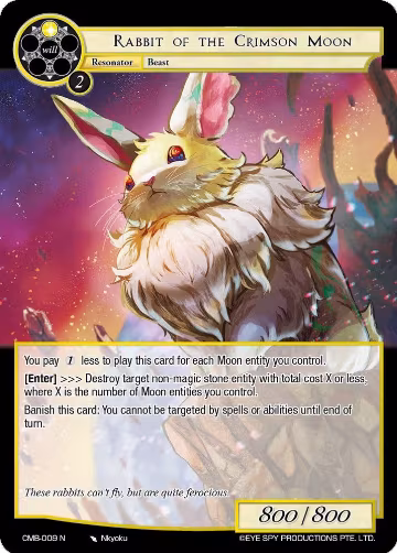 Rabbit of the Crimson Moon (CMB-009 N), Crimson Moon's Battleground — Force of Will card price