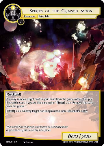 Spirits of the Crimson Moon (CMB-011 R), Crimson Moon's Battleground — Force of Will card price