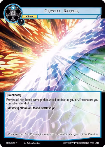 Crystal Barrier (CMB-029 R), Crimson Moon's Battleground — Force of Will card price