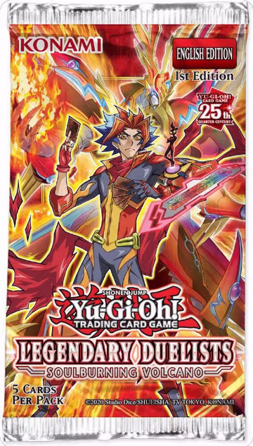 Legendary Duelists: Soulburning Volcano Booster Pack [1st Edition], Legendary Duelists: Soulburning Volcano — Yu-Gi-Oh! sealed product price