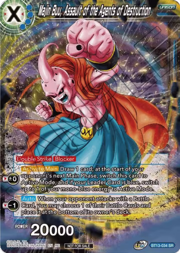Majin Buu, Assault of the Agents of Destruction (Championship Selection Pack 2023 Vol.1) (BT13-034), Tournament Promotion Cards — DB Super card price