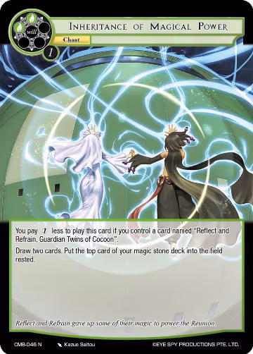 Inheritance of Magical Power (CMB-046 N), Crimson Moon's Battleground — Force of Will card price