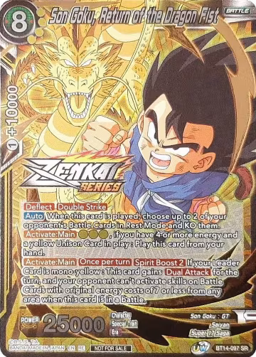 Son Goku, Return of the Dragon Fist (Event Pack 11) (BT14-097), Tournament Promotion Cards — DB Super card price