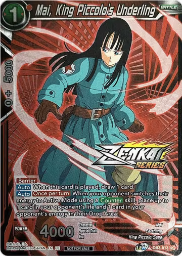 Mai, King Piccolo's Underling (Event Pack 11) (DB3-013), Tournament Promotion Cards — DB Super card price