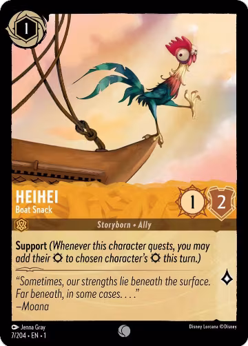 Heihei - Boat Snack (7/204), The First Chapter — Lorcana card price