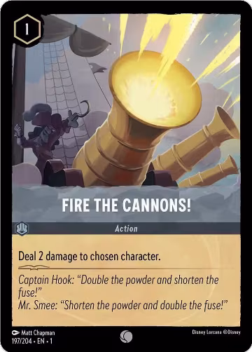 Fire the Cannons! (197/204), The First Chapter — Lorcana card price