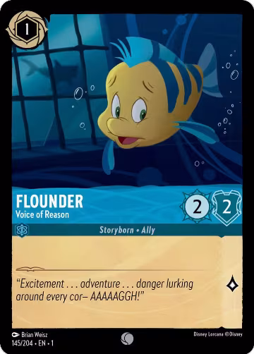 Flounder - Voice of Reason (145/204), The First Chapter — Lorcana card price
