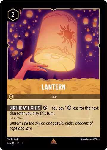 Lantern (33/204), The First Chapter — Lorcana card price