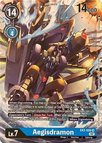 Aegisdramon (EX3-026 SR), Revision Pack Cards — Digimon card price