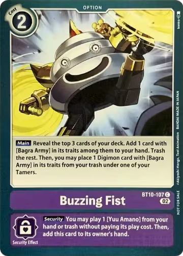 Buzzing Fist (BT10-107 C), Revision Pack Cards — Digimon card price