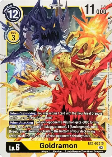 Goldramon (EX3-035 SR), Revision Pack Cards — Digimon card price