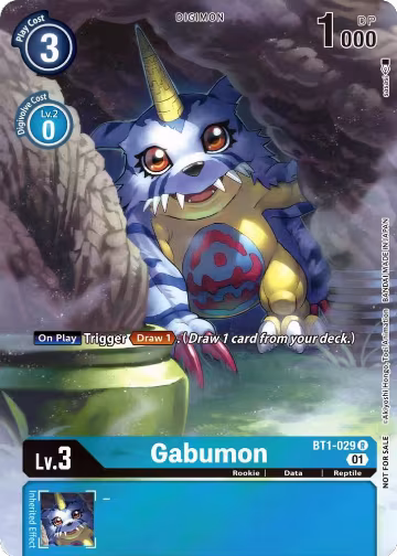 Gabumon - BT1-029 (Official Tournament Pack Vol.9) (BT1-029 R), Release Special Booster 1.0 — Digimon card price